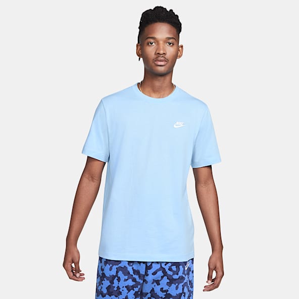 Venta \u003e playera nike azul con cuadros atras \u003e en stock