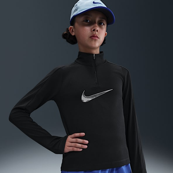 Nike Pro Big Kids' (Girls') Dri-FIT 1/4-Zip Top