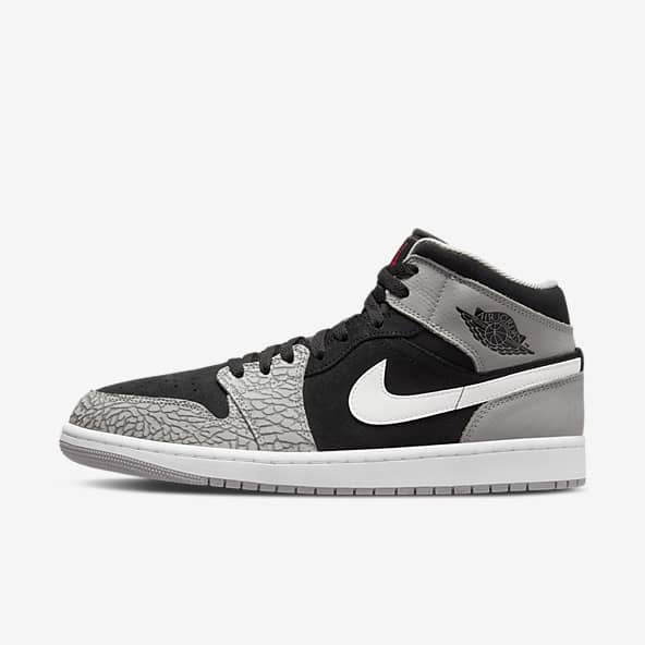 nike air jordan 1 black and white high