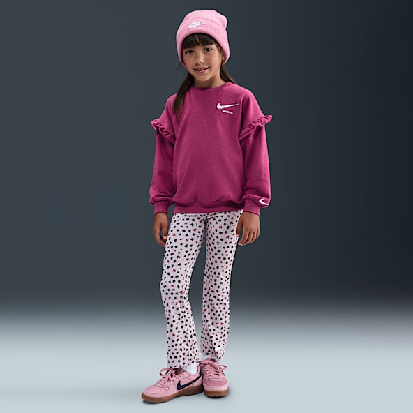 Nike Essentials Dri-FIT zweiteiliges Femme-Set mit Print (jüngere Kinder)