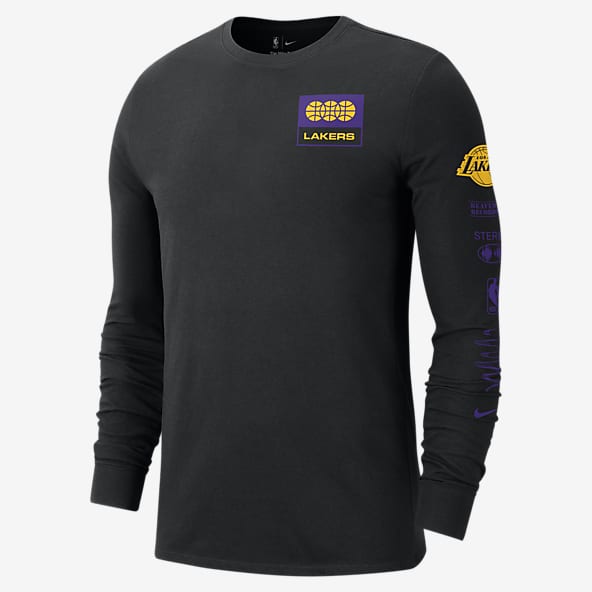 Men's Nike Purple Los Angeles Lakers Long Sleeve Shooting Performance Shirt