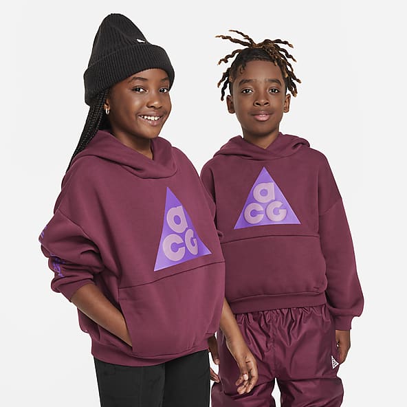 Kids Pullover Icon Fleece Tops & T-Shirts. Nike IN
