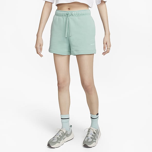 Nike fleece shorts on sale green