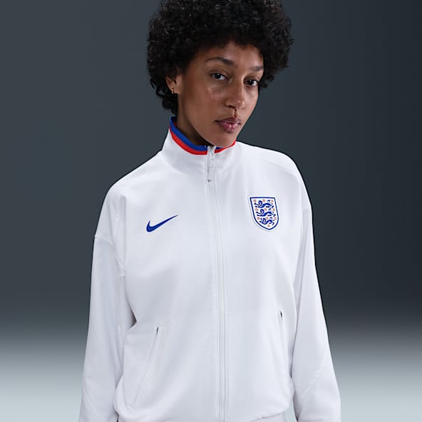Anglie Strike, domácí Dámská reprezentační fotbalová bunda Nike Dri-FIT