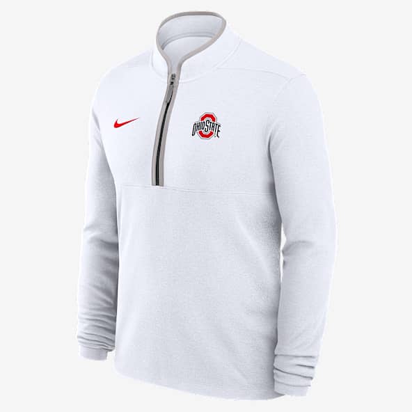 Ohio State Victory Ohio State Victory Playera de manga larga universitaria Nike Dri-FIT de medio cierre para hombre