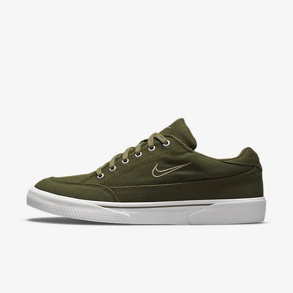 green olive nike shoes