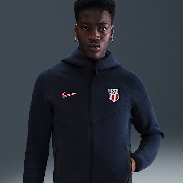 USMNT Tech Windrunner Men's Nike Soccer Fleece Full-Zip Hoodie