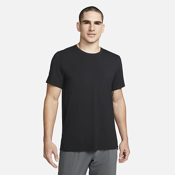 Yoga T-Shirt Herren Langarm weiß