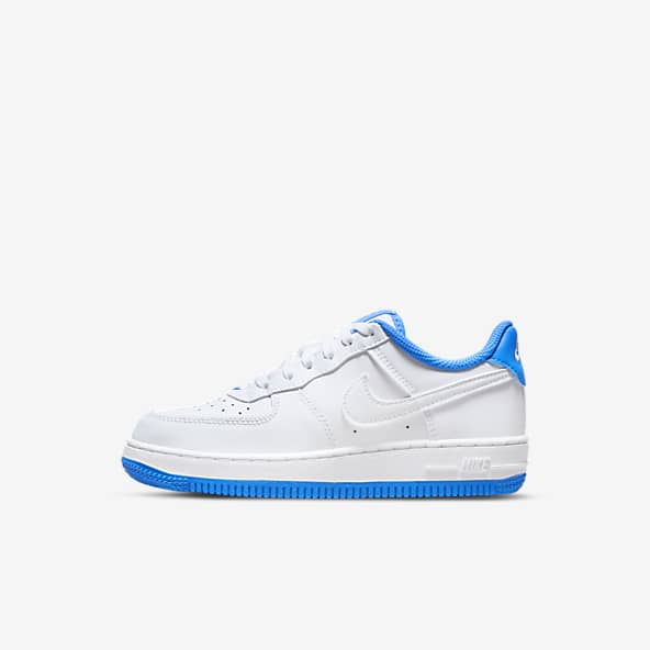 white blue nike air force 1