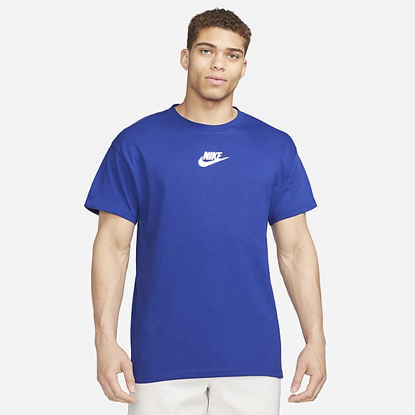 fabriek universiteitsstudent Transformator Heren Blauw Tops en T-shirts. Nike BE