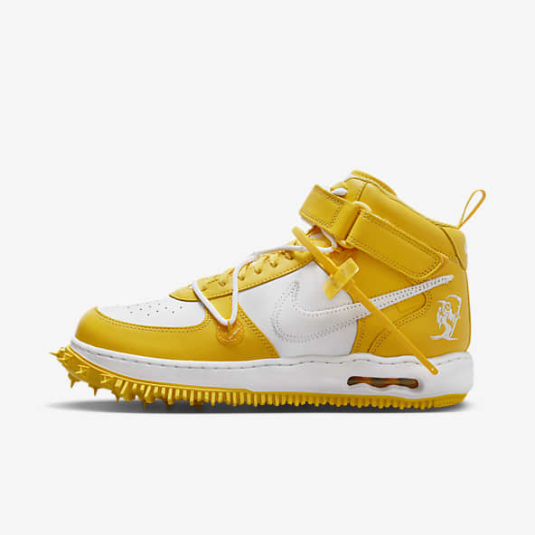  Nike Boy's Air Force 1 Lv8 Utility (Big Kid)  Black/White/Black/Tour Yellow 4 Big Kid M : Clothing, Shoes & Jewelry