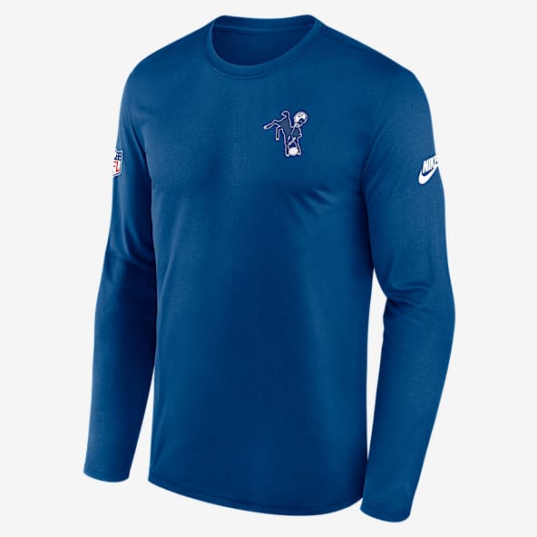 Indianapolis Colts Alt Legend Small Logo Men's Nike Dri-FIT NFL Long-Sleeve T-Shirt