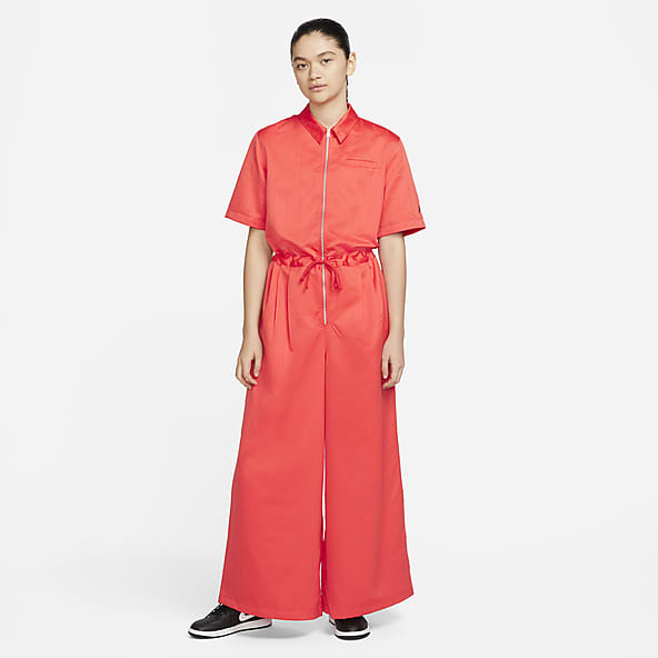 nike red jumpsuit