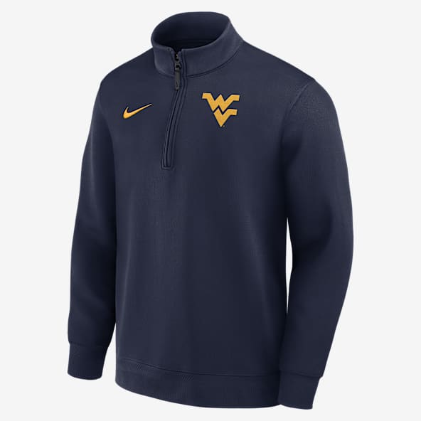 West Virginia Coaches Men's Nike Dri-FIT College Long-Sleeve 1/2-Zip Top