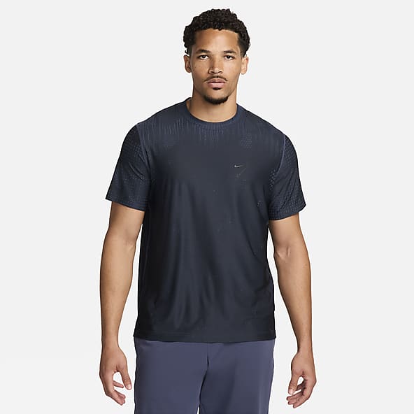 Under Armour Dri-fit Mens T Shirts Short Sleeve Blue (logo) - Top