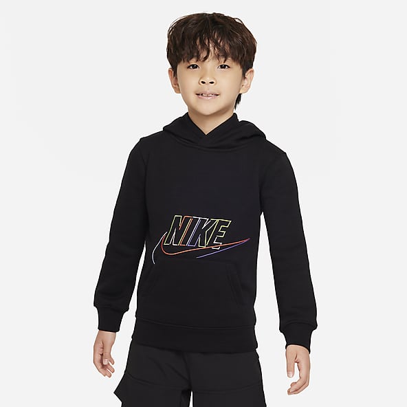 Boys black new arrivals nike hoodie