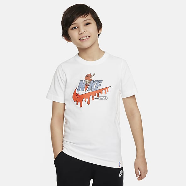 T-shirt Jordan Essentials New Wave Allover Print Tee Júnior (Rapariga).  Nike PT