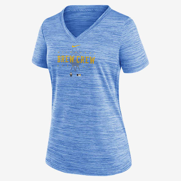 Nike Dri-Fit City Connect Velocity Practice (MLB Los Angeles Dodgers) Women's V-Neck T-Shirt