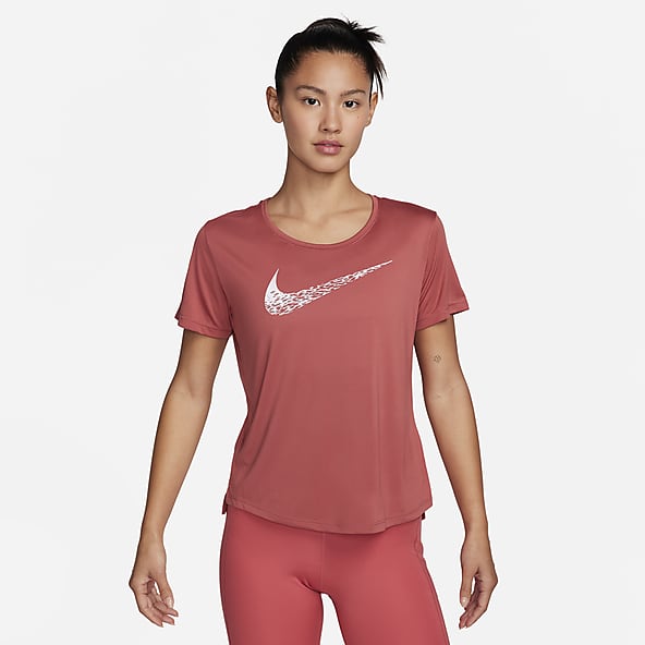 Red nike running top top