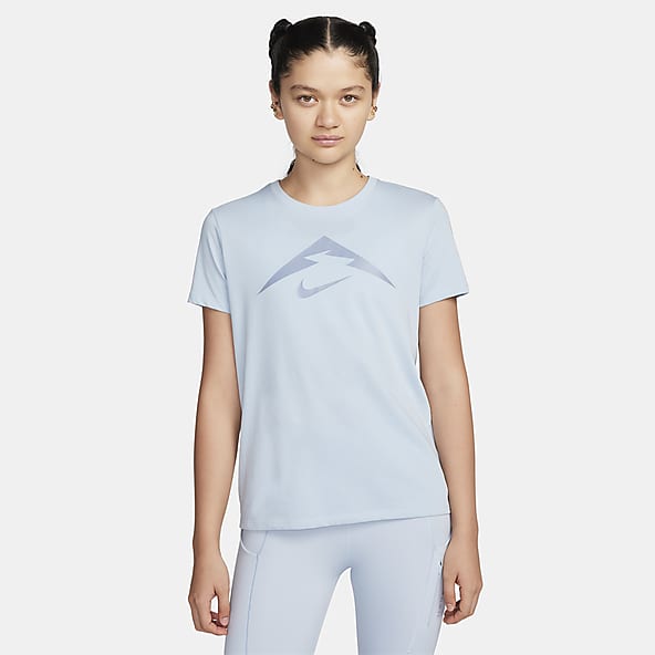 Nike Black Friday Azul Running T shirts com grafismos. Nike PT