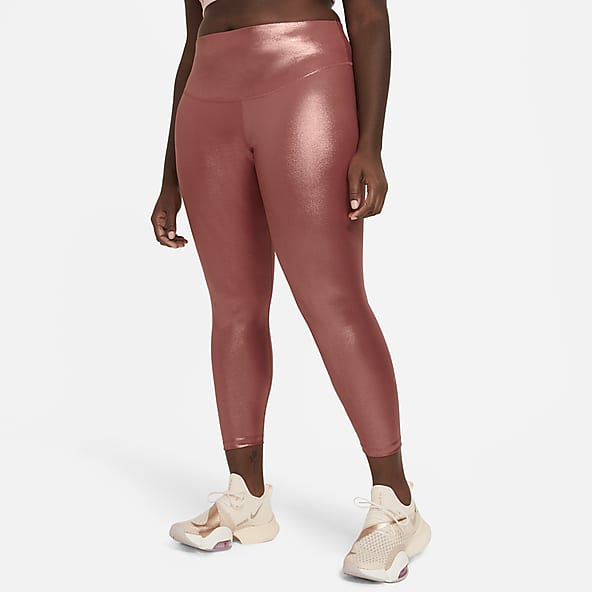 plus size nike sportswear metallic leggings