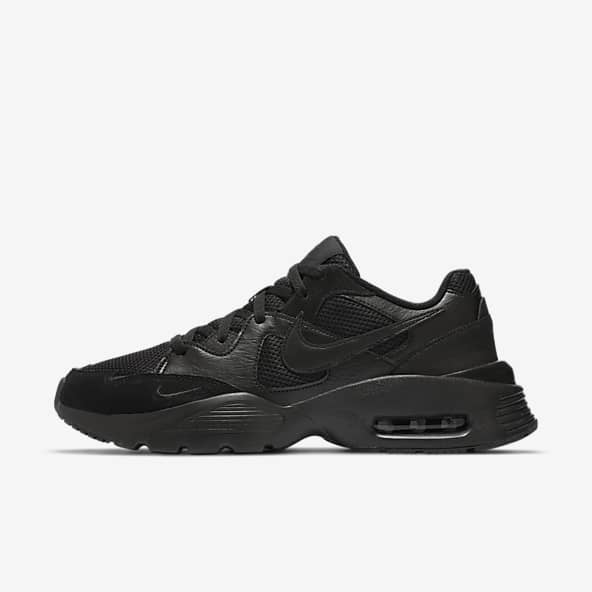 mens nike black and white shoes