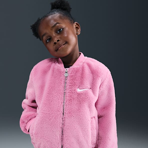 Nike Toddler Faux Fur Bomber Jacket