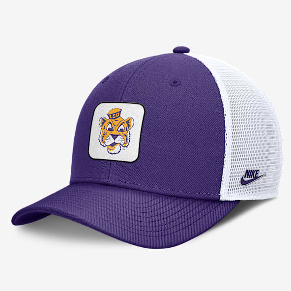 LSU Tigers Legacy Rise Mascot LSU Tigers Legacy Rise Mascot Men's Nike College Trucker Adjustable Hat