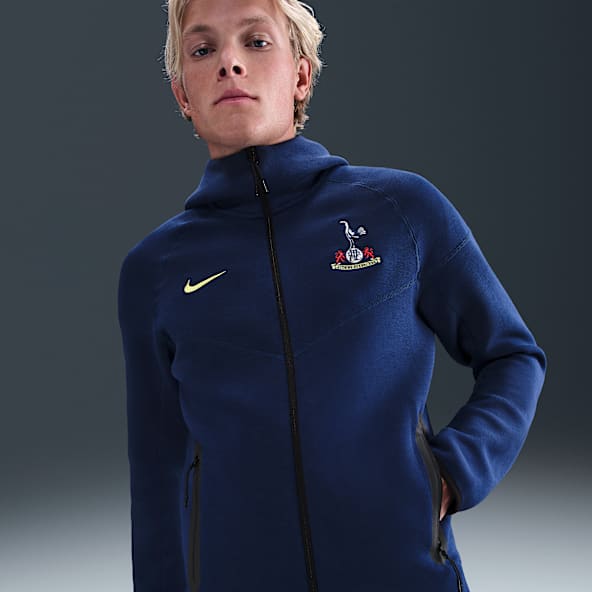 Tottenham Hotspur Tech Windrunner Chaqueta de fútbol de tejido Fleece con cremallera completa Nike Total 90 - Hombre