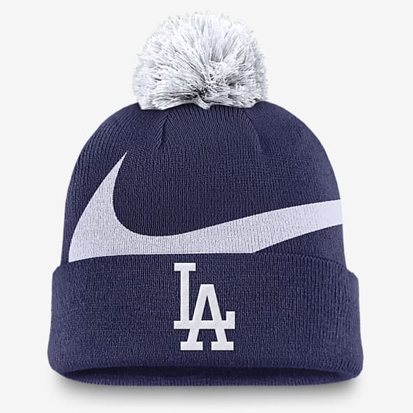 Los Angeles Dodgers Peak Gorro con dobladillo y pompón Nike de la MLB para hombre