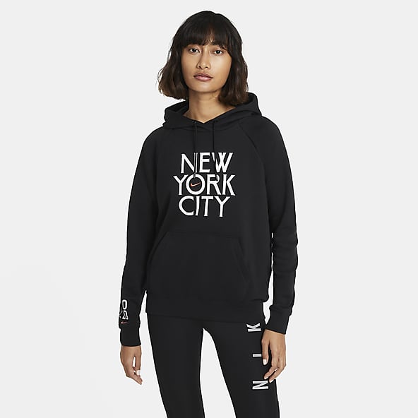 plain black nike hoodie womens