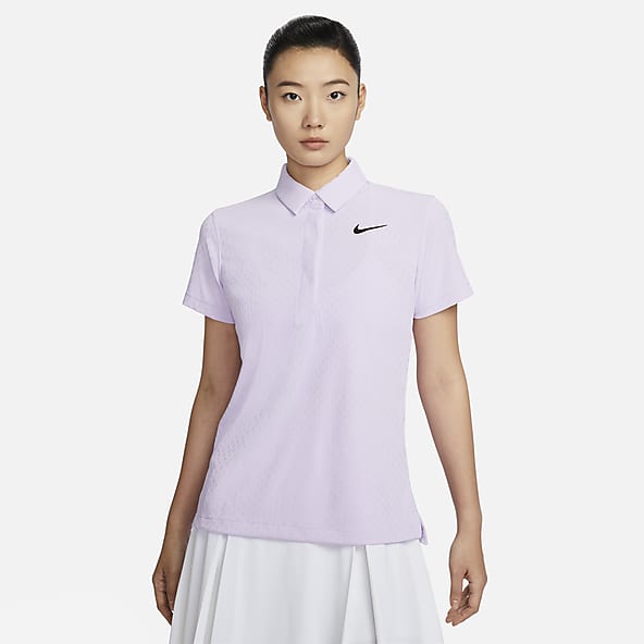 Purple Dri FIT Polos. Nike IN