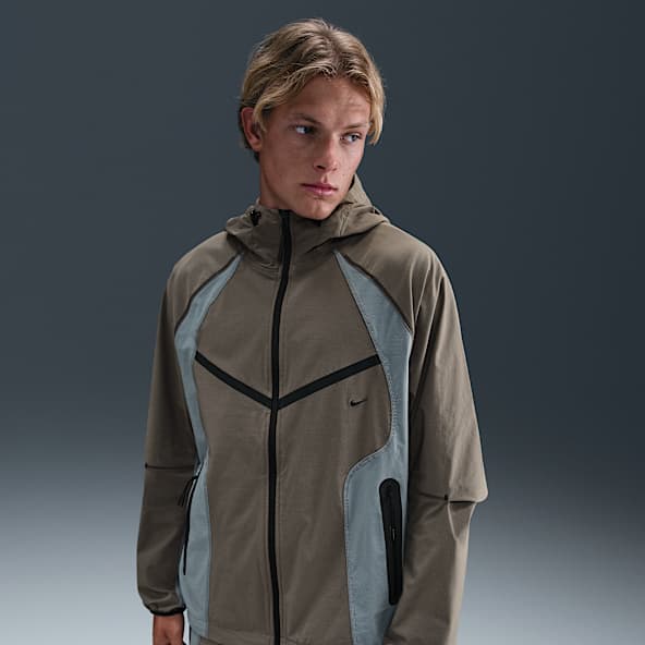 Nike Tech Men's Dri-FIT Woven Color-Block Windrunner Oversized Jacket