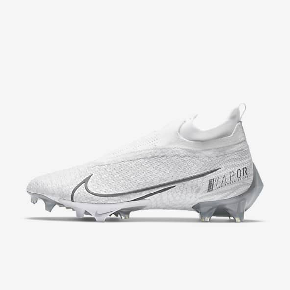 all white football cleats