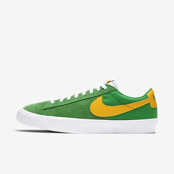 neon green x nike shoes