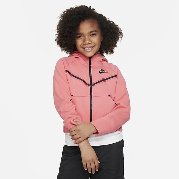 NikeNike Sportswear Tech Fleece Big Kids' (Girls') Full-Zip Hoodie