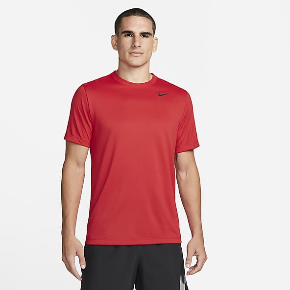 Nike Boys Dri Fit Swoosh T Shirt Large Red/White 