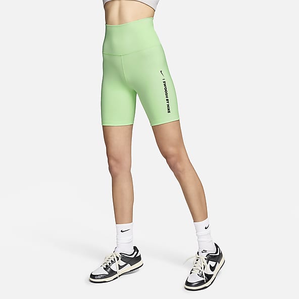 Checked high waist leggings, light green, Nike | La Redoute