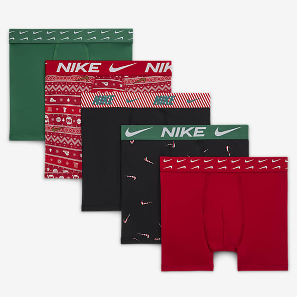Nike Dri-FIT Nike Dri-FIT Big Kids' Holiday Poly Boxer Briefs (5-Pack)