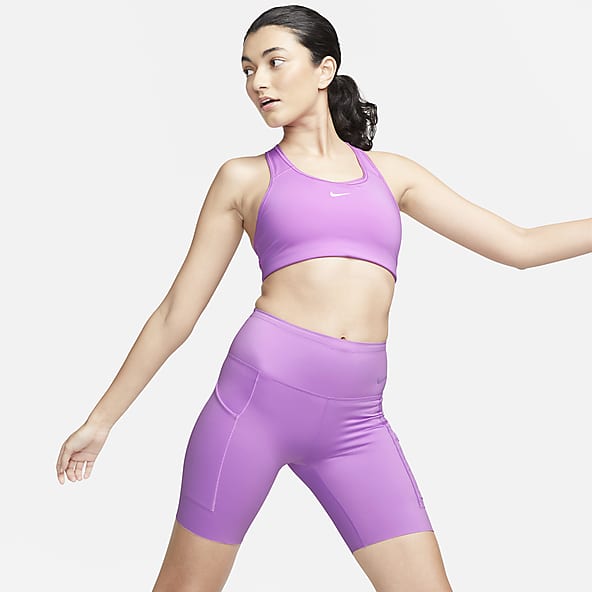 Purple Yoga Shorts. Nike CA