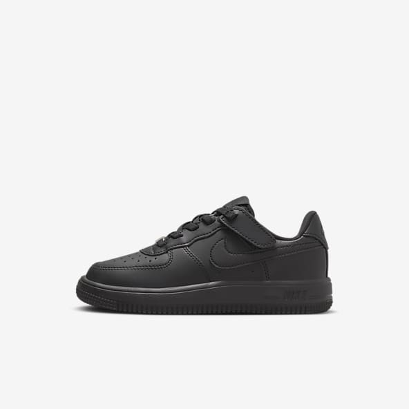 Black Air Force 1 Shoes. Nike JP