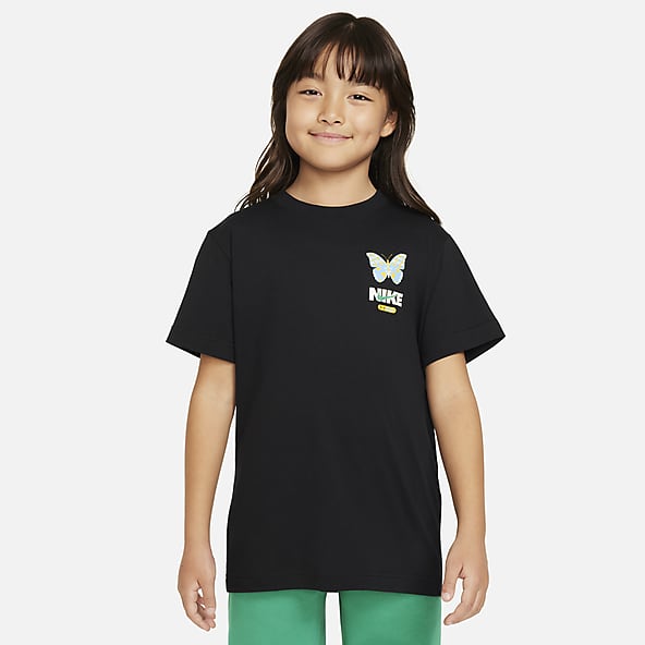 Girls Black Tops T Shirts. Nike UK