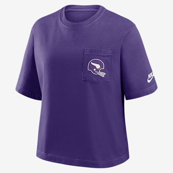 Minnesota Vikings Rewind Pocket Boxy Women's Nike NFL T-Shirt