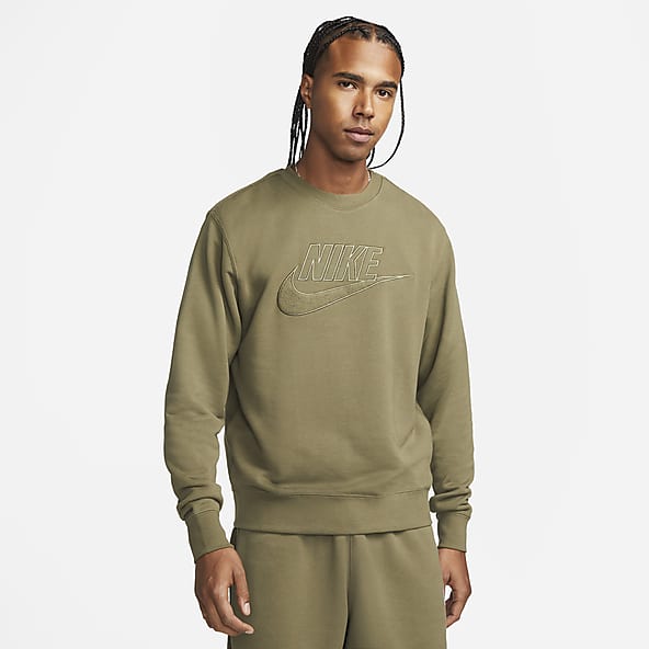 Men's Green Essential Fleece Hoodies & Sweatshirts. Nike AE