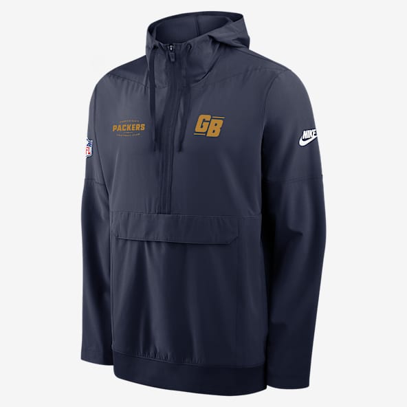 Green Bay Packers Alt Option Route Anorak Men's Nike NFL 1/2-Zip Hooded Jacket