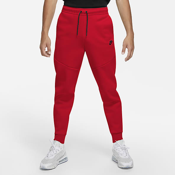 Sportswear Rot Fleece Joggers und Sweatpants Hosen. Nike
