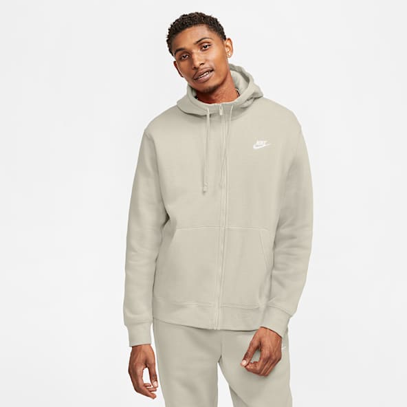 grey nike zip up sweater