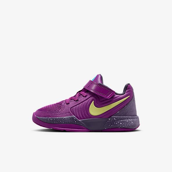 Purple Girls Preschool Basketball Shoes Basketball Sneakers Kids
