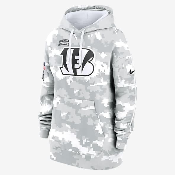 Cincinnati Bengals Salute to Service Primary Edge Club Women's Nike NFL Pullover Hoodie