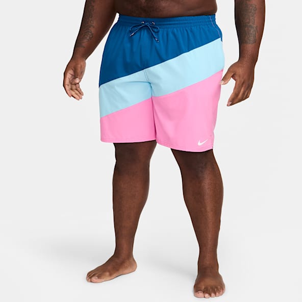 Nike pink swim shorts top